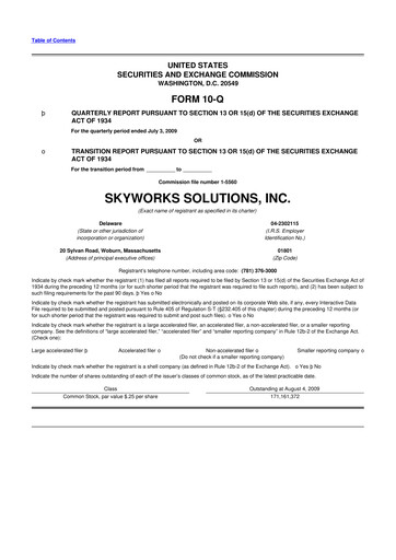 Vorschaubild Skyworks Solutions
 10-Q Quartalsbericht  