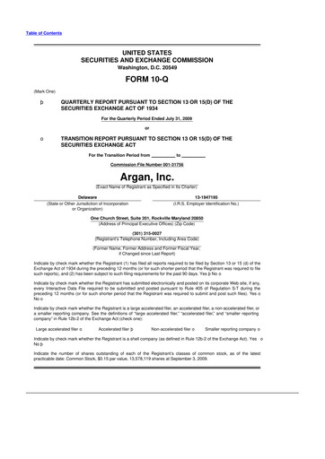 Thumbnail Argan 10-Q Quarterly Report FY 