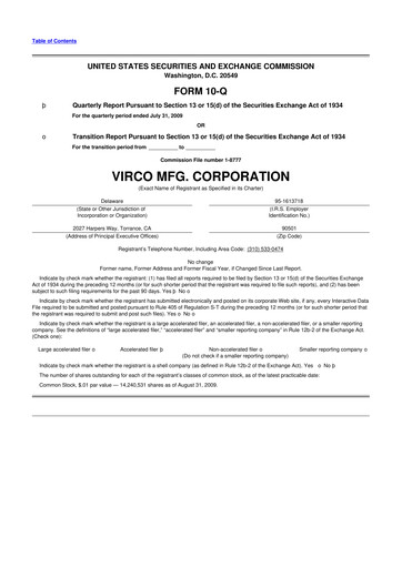 Thumbnail Virco Manufacturing 10-Q Quarterly Report FY 