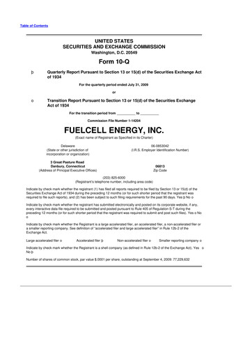 Vorschaubild FuelCell Energy
 10-Q Quartalsbericht  