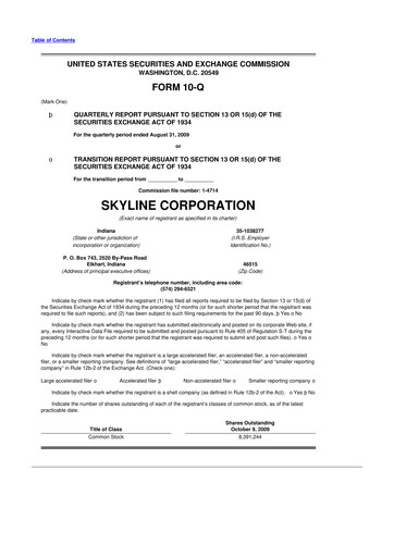 Miniature Champion Homes 10-Q Rapport trimestriel  