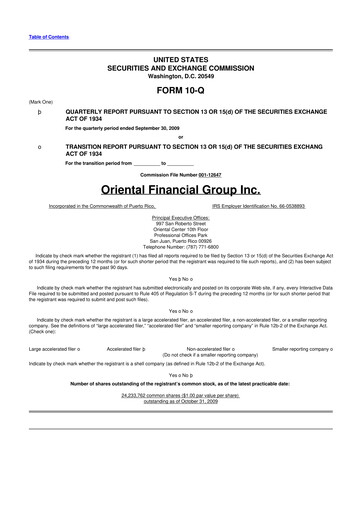 Thumbnail OFG Bancorp
 10-Q Quarterly Report FY 