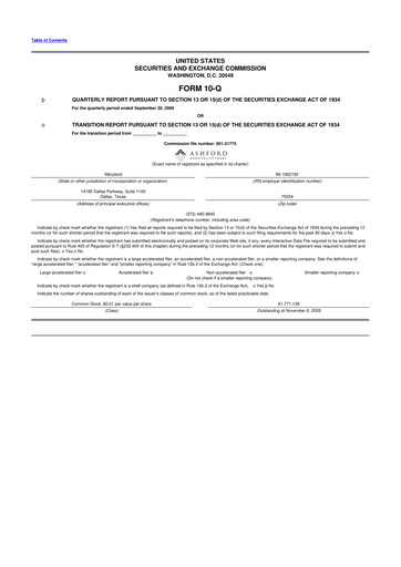 Thumbnail Ashford Hospitality Trust 10-Q Quarterly Report FY 