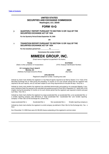 Thumbnail MiMedx Group 10-Q Quarterly Report FY 