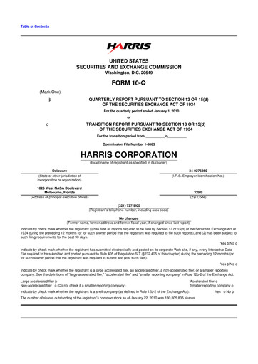 Thumbnail L3Harris Technologies 10-Q Quarterly Report FY 