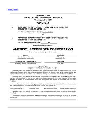 Vorschaubild Cencora 10-Q Quartalsbericht  