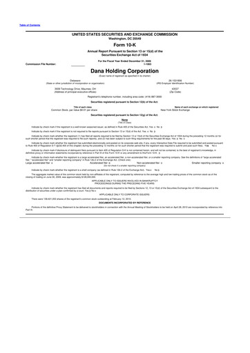 Thumbnail Dana Incorporated 10-K Annual Report 