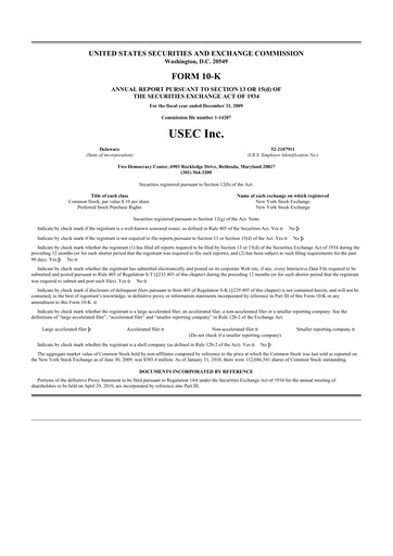 Thumbnail Centrus Energy 10-K Annual Report 