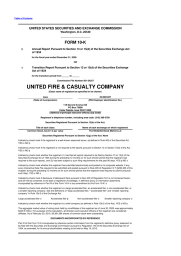 Thumbnail United Fire Group 10-K Annual Report 