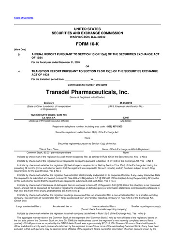 Miniature Harrow, Inc. 10-K Rapport annuel 