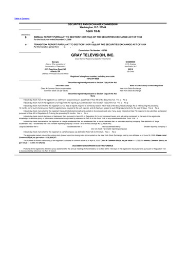 Thumbnail Gray Media
 10-K Annual Report 