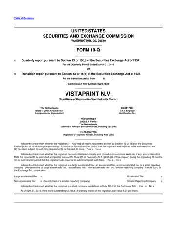 Thumbnail Cimpress 10-Q Quarterly Report FY 