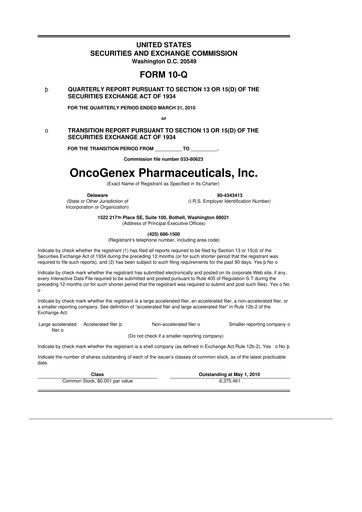 Thumbnail Achieve Life Sciences
 10-Q Quarterly Report FY 