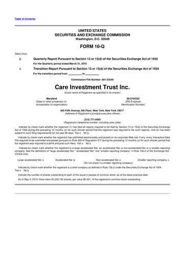 Thumbnail Tiptree 10-Q Quarterly Report FY 
