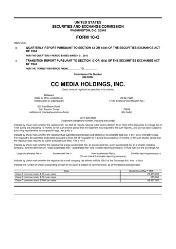 Thumbnail iHeartMedia
 10-Q Quarterly Report FY 