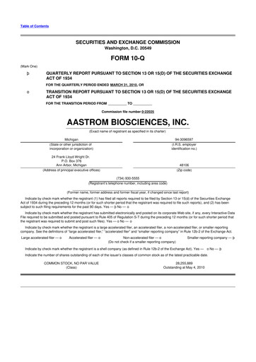 Thumbnail Vericel
 10-Q Quarterly Report FY 