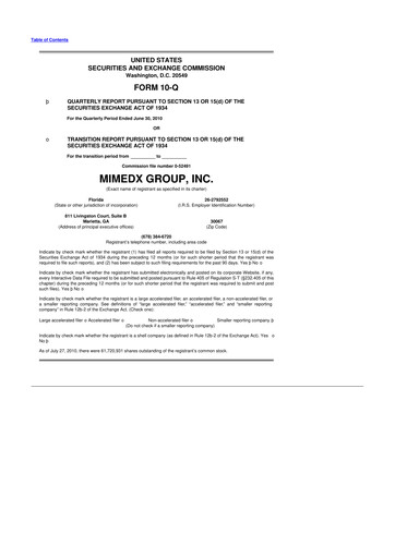 Thumbnail MiMedx Group 10-Q Quarterly Report FY 
