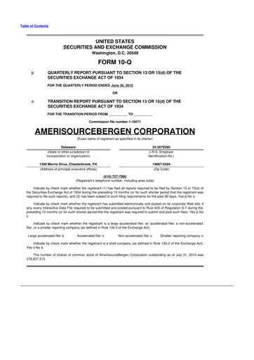 Vorschaubild Cencora 10-Q Quartalsbericht 2010 