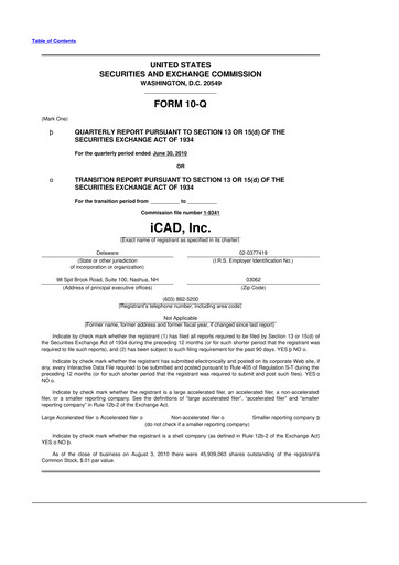 Thumbnail iCAD 10-Q Quarterly Report FY 