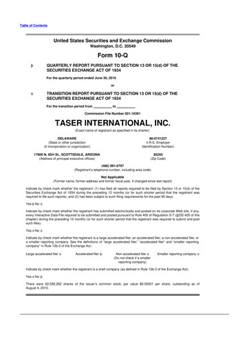 Thumbnail Axon Enterprise
 10-Q Quarterly Report FY 