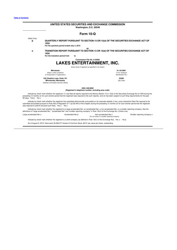 Thumbnail Golden Entertainment
 10-Q Quarterly Report FY 