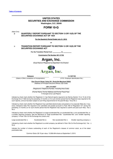 Thumbnail Argan 10-Q Quarterly Report FY 