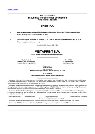 Thumbnail Cimpress 10-Q Quarterly Report FY2011 