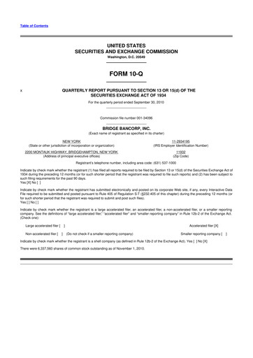 Miniature Dime Community Bancshares 10-Q Rapport trimestriel  