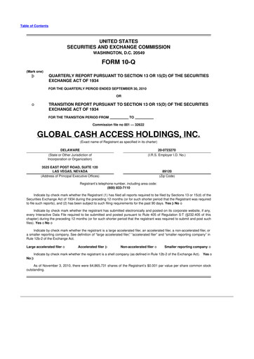 Thumbnail Everi Holdings
 10-Q Quarterly Report FY 