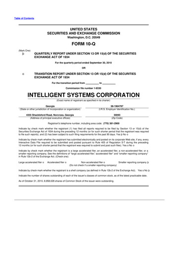 Miniature CoreCard 10-Q Rapport trimestriel  