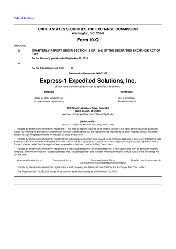 Thumbnail XPO Logistics 10-Q Quarterly Report FY 