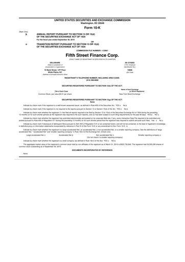 Thumbnail Oaktree Specialty Lending Corporation 10-K Annual Report 