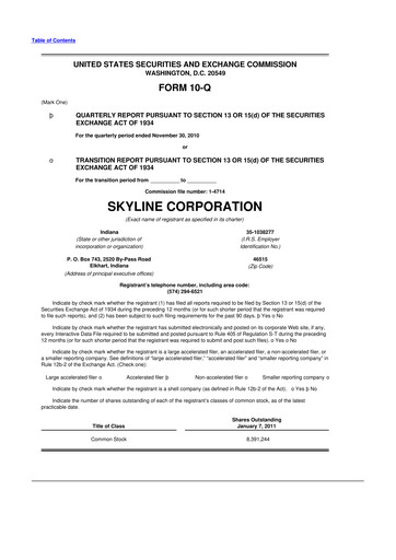 Miniature Champion Homes 10-Q Rapport trimestriel  