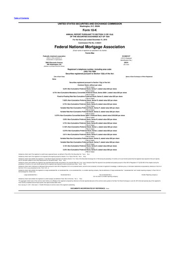 Thumbnail Fannie Mae
 10-K Annual Report 2010