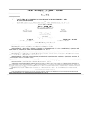 Thumbnail Comscore
 10-K Annual Report 