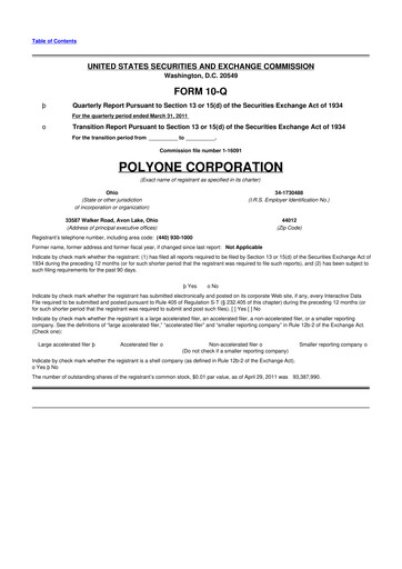 Miniature Avient 10-Q Rapport trimestriel 2011 