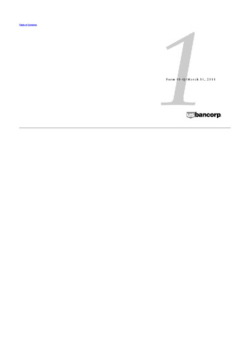 Miniature U.S. Bancorp 10-Q Rapport trimestriel 2011 