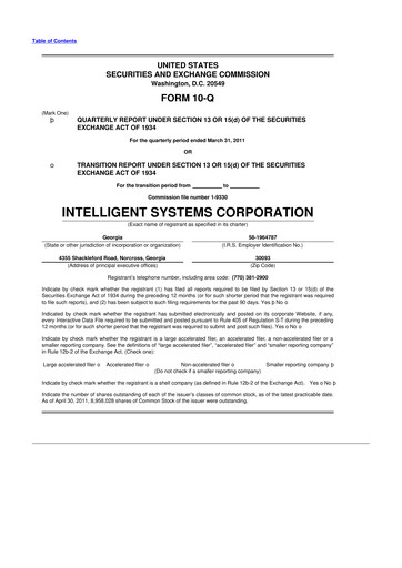 Miniature CoreCard 10-Q Rapport trimestriel  