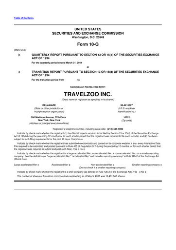 Thumbnail Travelzoo 10-Q Quarterly Report FY 