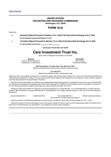 Thumbnail Tiptree 10-Q Quarterly Report FY 
