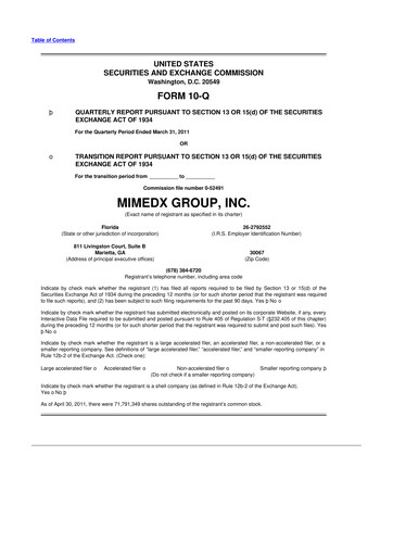 Thumbnail MiMedx Group 10-Q Quarterly Report FY 
