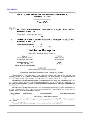 Thumbnail Spectrum Brands
 10-Q Quarterly Report FY 