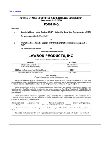 Thumbnail Distribution Solutions Group 10-Q Quarterly Report FY2011 