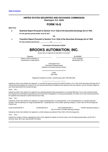 Thumbnail Azenta 10-Q Quarterly Report FY2011 