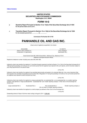 Thumbnail PHX Minerals 10-Q Quarterly Report FY2011 