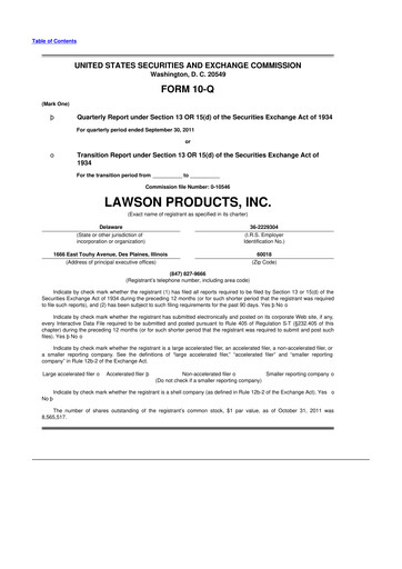 Thumbnail Distribution Solutions Group 10-Q Quarterly Report FY2011 