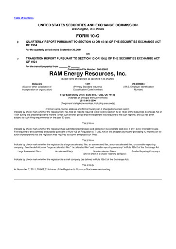 Vorschaubild Battalion Oil 10-Q Quartalsbericht 2011 