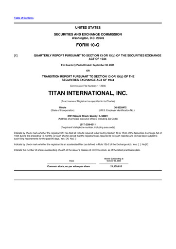 Thumbnail Titan International 10-Q Quarterly Report FY 