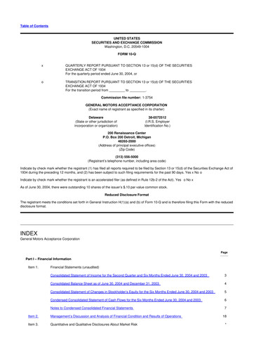 Thumbnail Ally Financial 10-Q Quarterly Report FY 