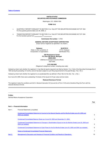 Thumbnail Ally Financial 10-Q Quarterly Report FY 